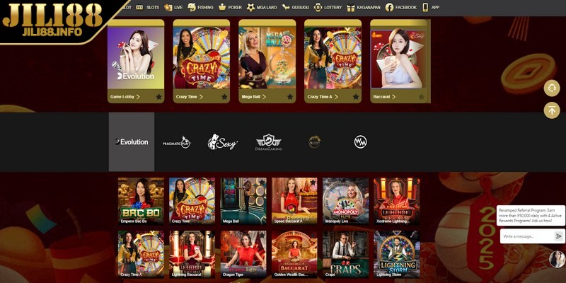 Casino Jili88 phổ biến đến từ nhiều nhà phát hành khác nhau